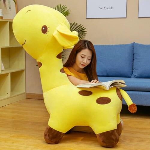 40-70CM Cartoon Giraffe Plush Toys Stuffed Lovely Animal Plush Deer Pillow Home Decor Cushion Kids Girls Birthday Xmas Gift