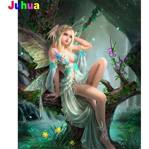 Fantasy fairy Full drill 5D DIY diamond painting goddess elf sexy woman diamond embroidery stitch needlework home decor gift