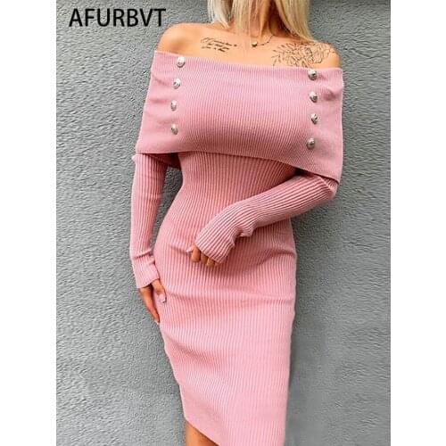 Модные трикотажные платья AFURBVT China At AliExpress