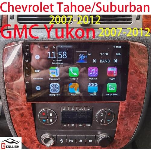 For GMC Yukon / Acadia / Tahoe 2007-2012 Chevy Chevrolet Tahoe / Suburban Buick Enclave 2007-2012 Android Auto Autoradio Carplay