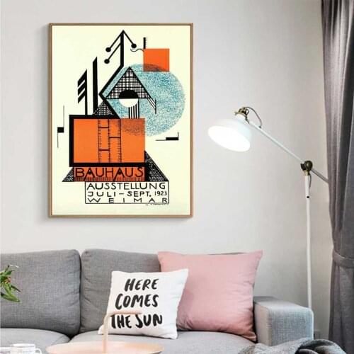 Bauhaus Ausstellung 1923 Weimer Exhibition Poster Wall Art Picture Canvas Painting wall pictures for Living Room Home Decor