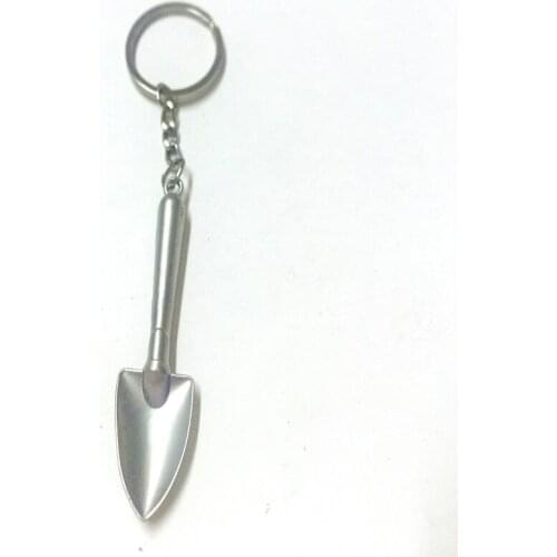 Creative Mini Metal Tool Keychain For Simulation Scoop Key Ring Shovel Gadget Wrench Saw Hammer Keychains 5pcs