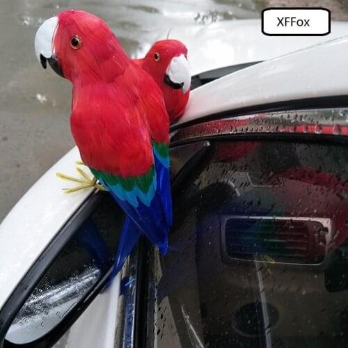 One piece real life red parrot model foam&feather simulation parrot bird gift about 30cm xf0127