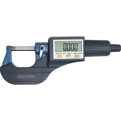 0-25mm Micron Digital Outside Micrometer Electronic Micrometer Gauge Meter 0.001mm Thickness Measuring Gauge Tools With Box