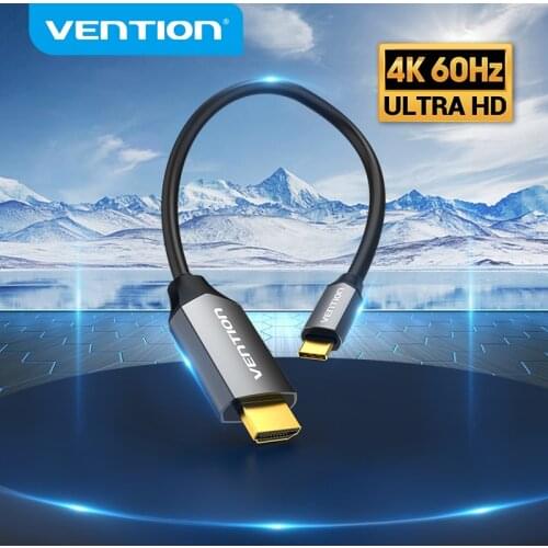 Vention USB C HDMI Cable USB Type C to HDMI 2.0 Thunderbolt 3 Converter for MacBook Pro Huawei Xiaomi Samsung Type C HDMI Cable