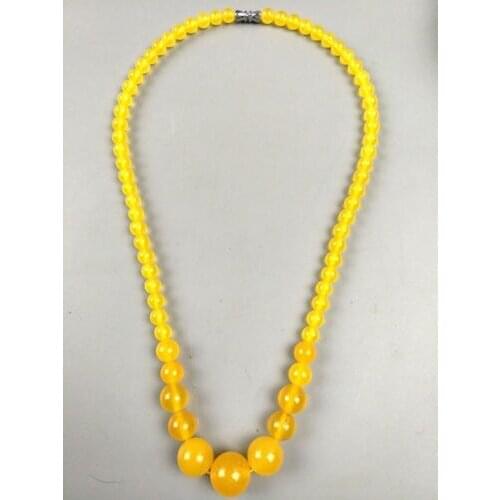 Chinese handmade Weaving Jade necklace bead rope