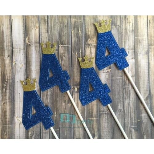 Prince CupcakeTopper Royal Birthday Cupcake Topper Little Prince Topper Prince Cupcake Topper Royal Blue Cupcake Topper