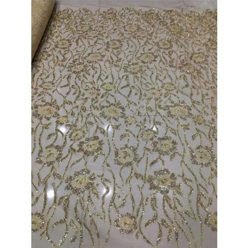 Big flowers JRB-122826 nigerian glued glitter lace fabric hot selling glued glitter french net lace fabric