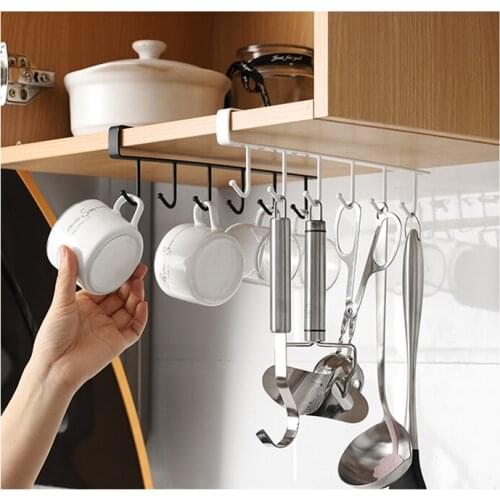 Kitchen Storage Rack Cupboard Hanging Hook Hanger Chest Storage Organizer Holder Bathroom Living Room Sundries Hook