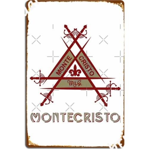 Montecristo Metal Signs Club Kitchen Designing Plates Tin sign Posters