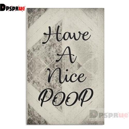 Dpsprue Full Square/Round Drill 5D DIY Diamond Painting "Text" Diamond Embroidery Cross Stitch 3D Decor Gift DF113