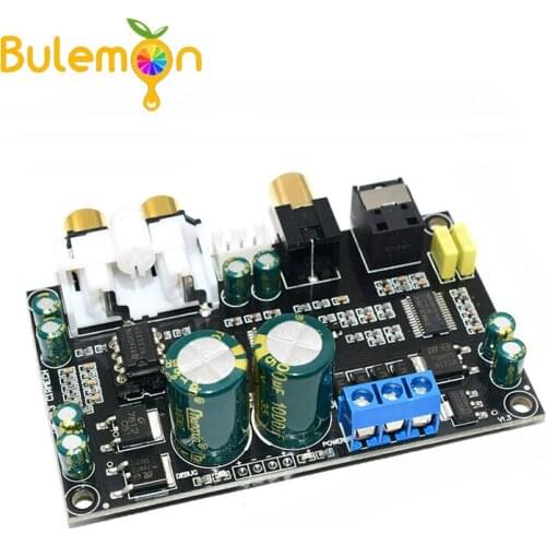 Optical Coaxial Audio Decoder CS8416 CS4398 Chip 24BIT192KHz SPDIF Coaxial Optical Fiber DAC Decode Board For Amplifier