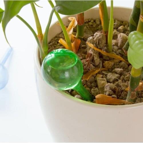Practical PVC Travel House Plant Self Watering Bulb Shape Waterer Globes Automatic Irrigation Patio Lawn Garden Pot Planter Cans