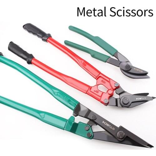 Industrial Grade Heavy-duty Iron Sheet Scissors Steel Shears Strapping Belts Unpacking Shears12"18"24" Quick Laboe-saving Cutter