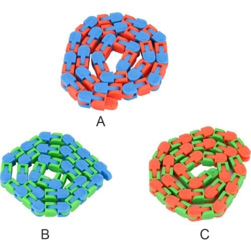 Fidgets Antistress Fidget Toys Colorful Puzzle Fidget Sensory Figet Toys Snap Click Stress Relief 24bit Anti Stress Fidget Toy