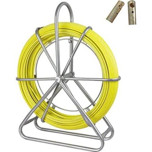 Fish Tape Wire Cable Running Rod Duct Rodder Fishtape Puller 6mm 130M Length
