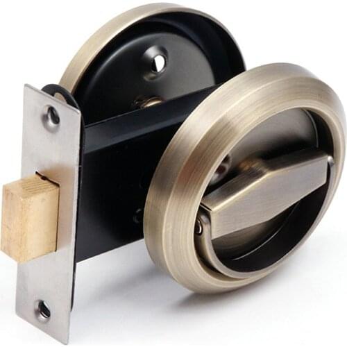 RONGYAO Hidden Door Locks 304 Stainless Steel Handle Recessed Cabinet Invisible Pull Mechanical Outdoor Lock Fire Proof Hardware