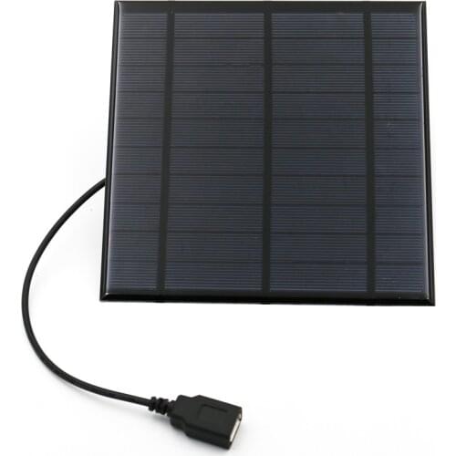 Solar Panel 2/2.5/4.5W 5V USB Output DC 5.5*2.1 Solar Cell Battery Charger Voltage Regulator Mobile Phone Power Bank
