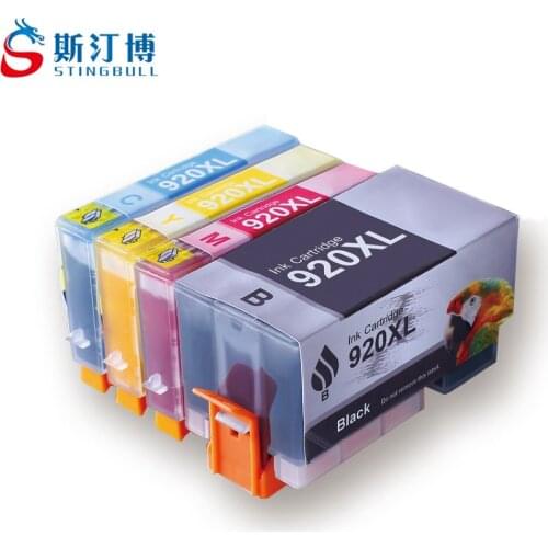 STINGBULL 920xl Black / Color Compatible Ink Cartridges For HP Officejet 6000 6500 6500A 7000 7500 7500A Printer With Chip