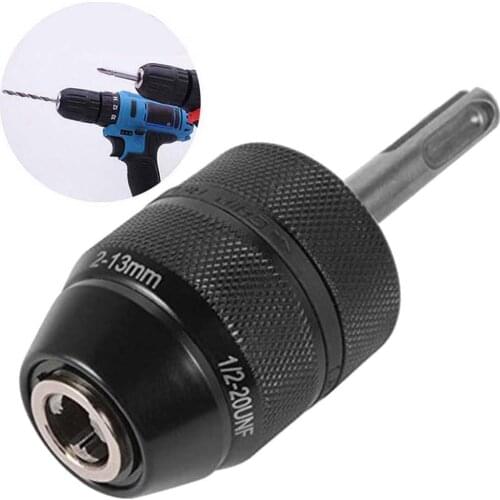 1/2-20UNF 2-13mm Drill Chuck Converter Self Tighten Drilling Adapter Accessory SDS metal drill chuck three-jaw drill clamp
