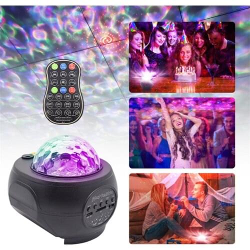 Led Starry Sky Projector Lamp Star Light LED Laser Projection Night Lamp Bedroom Usb Bluetooth Voice Control Night Light Gifts