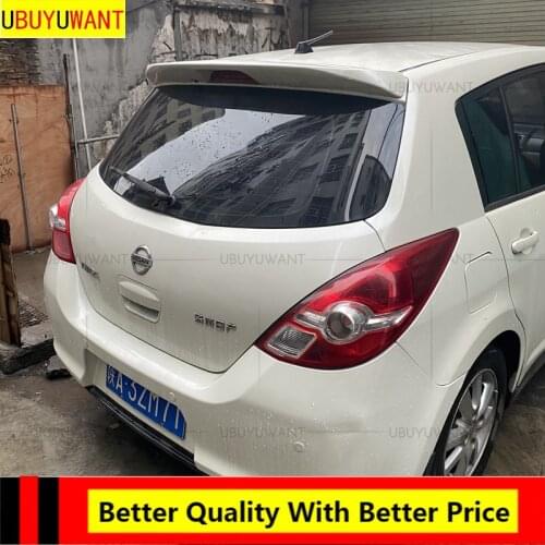 EPFBSQP ABS Material Rear Spoiler For Nissan TIIDA 2007-2011 Primer Color Car Tail Wing Decoration