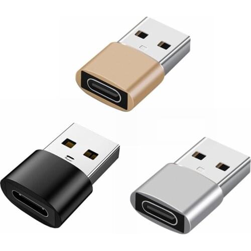 2pcs USB Type C OTG Adapter Type-C Female To USB Charging Adapter Cable Converter for iphone 12 pro max for airpods 1 2 3 phone