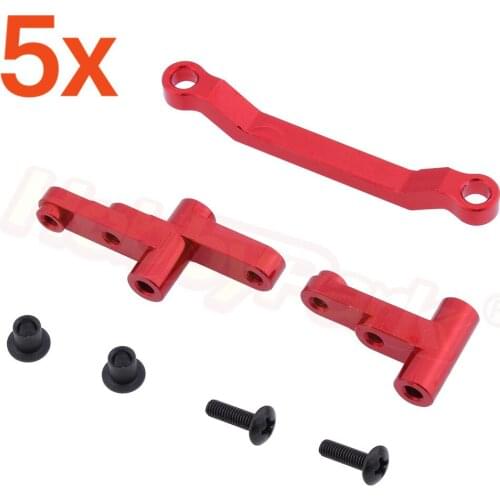 5 Sets/Lot Aluminum Front Servo Saver For RC 1:10 Electric E10XT E10XTL E10MT E10MTL E10XB E10XBL Upgrade Parts 31015