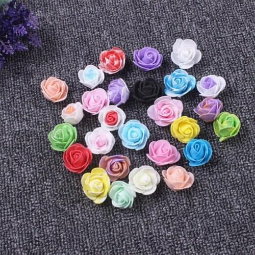 FREE SHIPPING 13Colors Wholesale 50PCS/Bag PE Foam Rose Handmade DIY Wedding Home Decoration Multi-use Artificial Flower Head