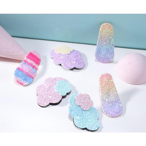 EASYA Fashion Children Hair Clips Headwear Cute Rainbow Color Hairpin Cute Cloud Hair Accessories For Girls