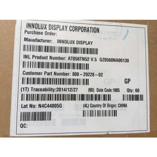 5.6 inch screen AT056TN52 V.5