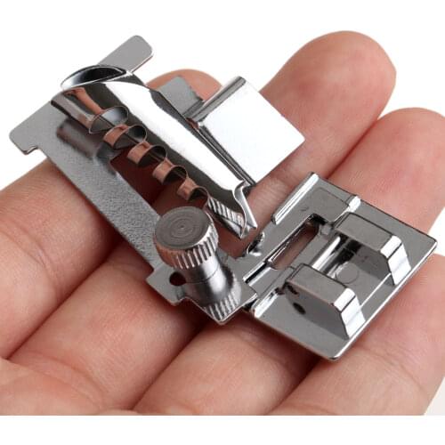 Stainless Steel Domestic Sewing Machine Metal Bias Tape Binder Foot Feet Fit For Brother Singer Janome Sewing Machine 35mm*15mm