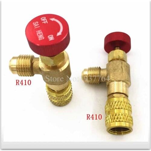 2pcs New red head High Quality for Air conditioning fluorine joi safety valve R410 5/16 SAE