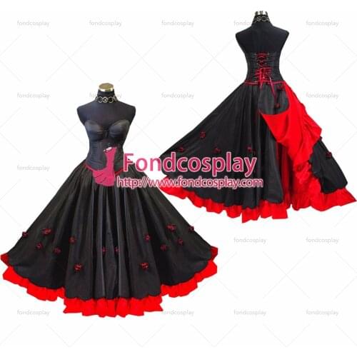O Dress The Story Of O With Bra Tafetta Long Dress Cosplay Costume Tailor-made[G425]