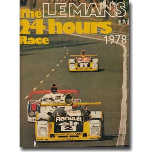 24 Hours OfLle Mans Art Racing Car Poster Canvas Painting Poster Print Wall Art Picture For Living Room Home Decor Frameless