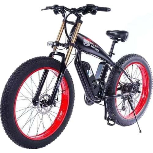26 Inches Fat Tire Electric Bicycle Lithium Battery 26x4.0 inch Fat Tire Electric Bicycle Folding E-bike