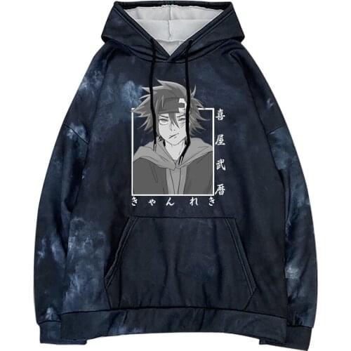 Anime SK8 the Infinity Unisex Cool Boy Print Streetwear Warm Loose Casual Hip Hop Harajuku Student Woman/man Hooded Sweatshirt