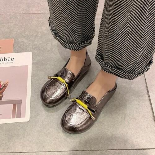 Leisure Round head ballerina bling Rhinestone flats shoe princess shiny shoe Fashion elegant women Metal decoration shoes U29-18