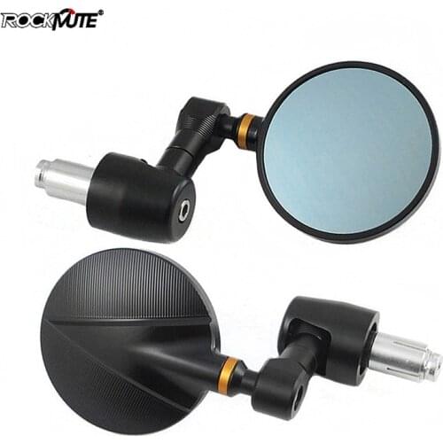 Motorcycle Universal Rearview Handle Bar Ends 7/8" Mirrors For BMW R NINE T R1200R S1000R HP2 HP4 K1300R R1200RS R1200S S1000RR