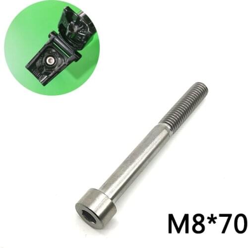 1 pcs Aceoffix M8x70 Titanium Alloy Bicycle Headset Cap Bolt for Brompton BMX Bike Ultralight Stem Screw Bicycle Parts