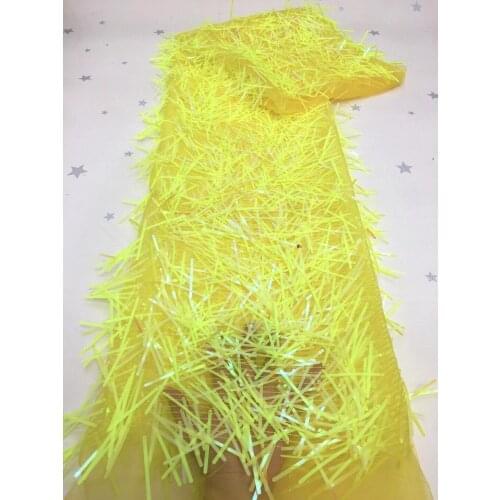 Embroidered Tulle French Mesh Lace fabric top Quality SYJ-828817 Nigerian French Lace Fabric