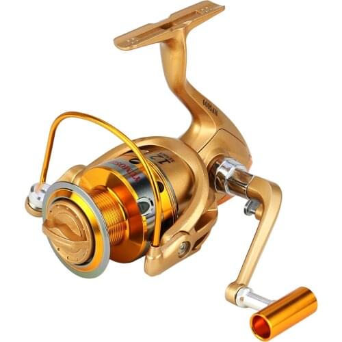 YUMOSHI HF1000-7000 Spinning Fishing Reel Olta Metal Spool 5.5:1 High Speed Peche Carpe Reels For Saltwater зимняя удочка