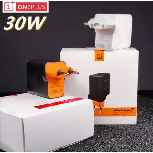 EU Oneplus charger 30W Warp charge Power adapter Type-C Cable 5V=6A For One plus 7t Pro 7 8 6 6t 5 5t 3