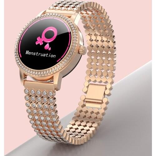 Smart Watch For Women Custom Dial Elegant Smartwatch Menstrual Monitor Heartbeat Blood Pressure IP68 Waterproof For IOS Android