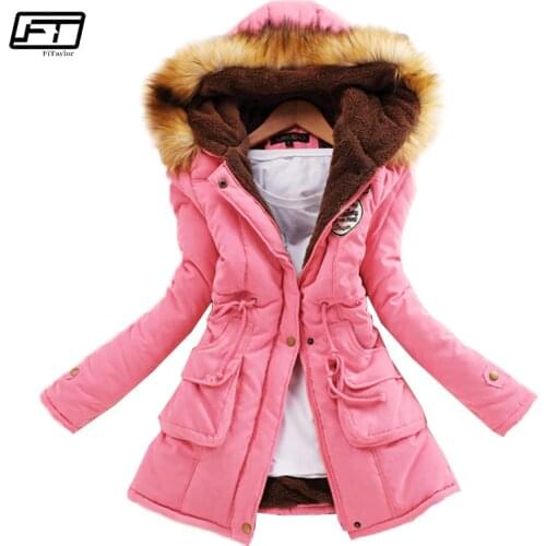 Fitaylor Winter Plus Size Jacket Women Warm Hooded Parka Mujer Thick Cotton Black Padded Coat Female Long Paragraph Jackets