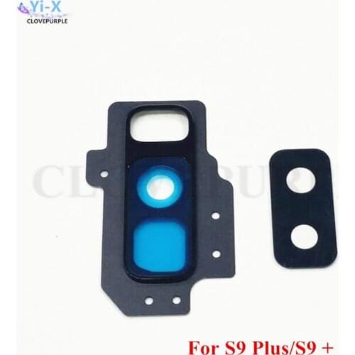 1PCS Rear Back Camera Glass Lens Cover with Frame Holder for Samsung Galaxy S9 Plus/S9+ G965