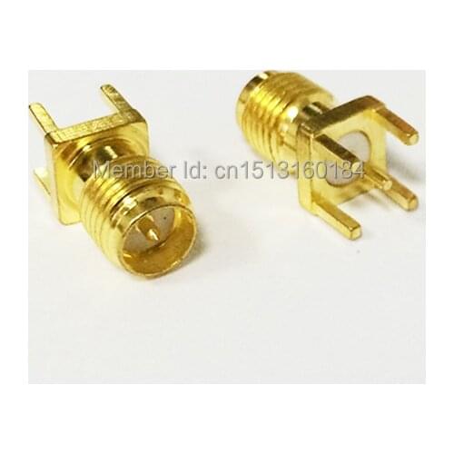 1pc RP-SMA Female Jack RF Coax Modem Convertor Connector PCB Cable Straight Goldplated NEW wholesale