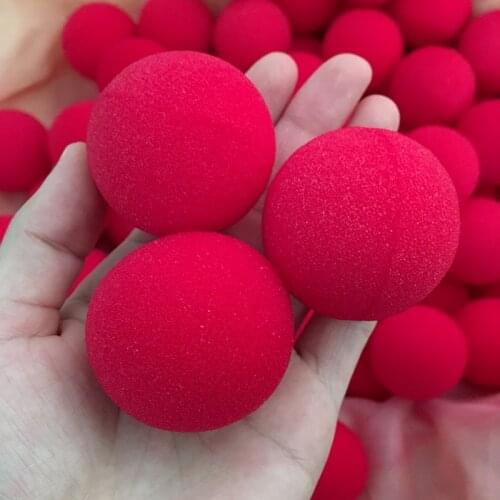 10PCS 4.5cm Finger Sponge Ball tricks Classical magician Illusion Comedy close-up stage card Accessories