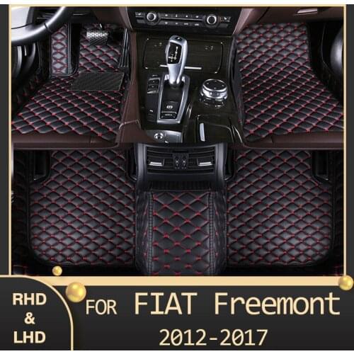 MIDOON Car floor mats for Fiat Freemont Seven seats 2012 2013 2014 2015 2016 2017 Custom auto foot Pads automobile carpet cover