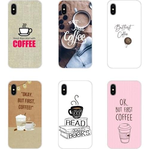 For Xiaomi Mi4 Mi5 Mi5S Mi6 Mi A1 A2 5X 6X 8 9 Lite SE Pro Mi Max Mix 2 3 2S Cell Phone Case Cover Ok But First Coffee Book Girl